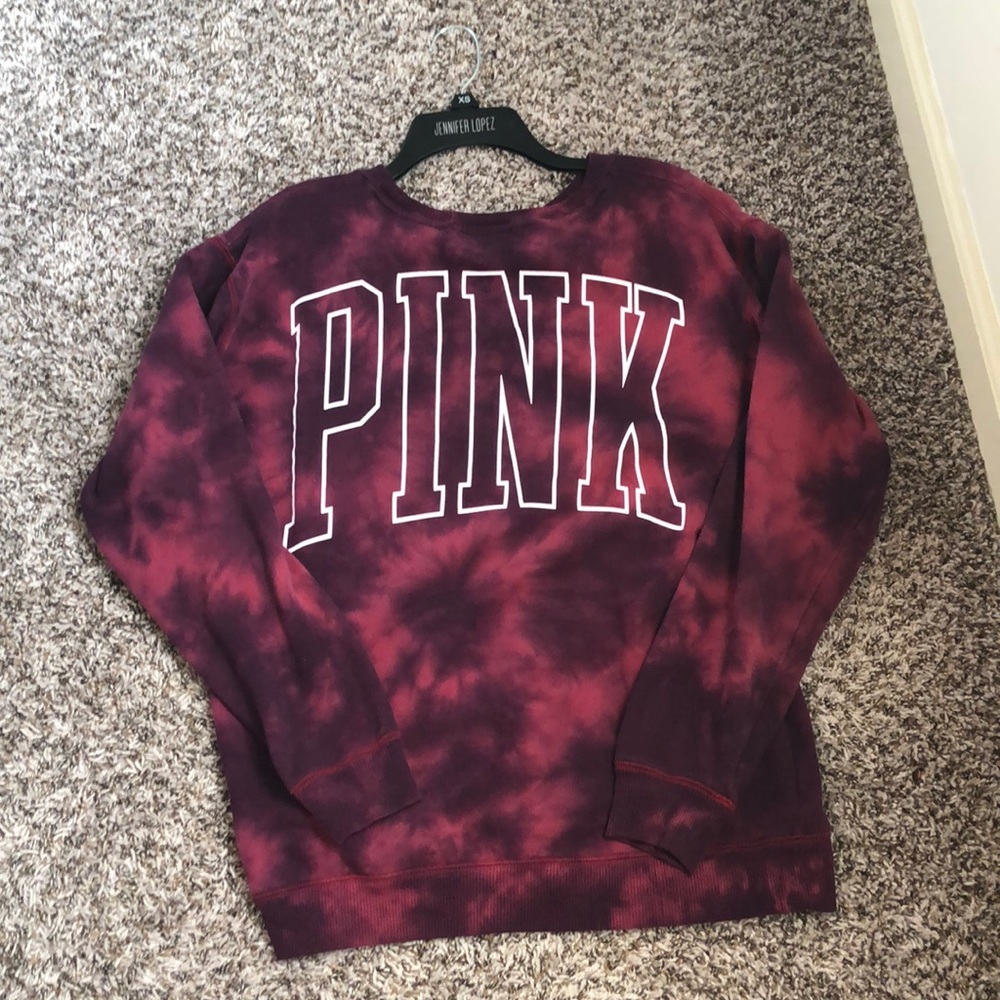 Burgundy and black VS sweatshirt